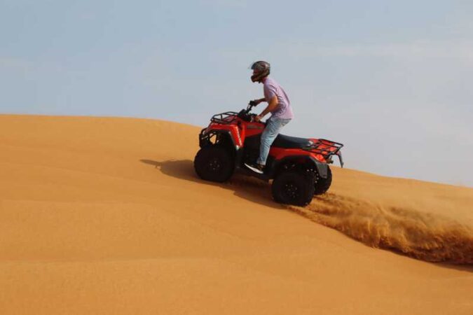 Quad Bike Desert Safari in the Morning