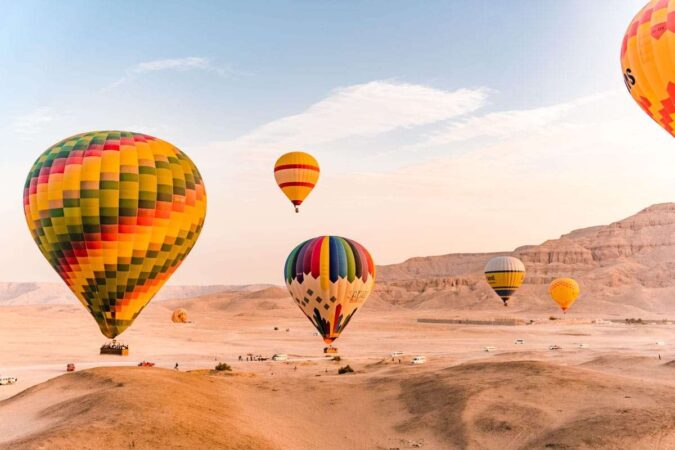 Sunrise Hot Air Balloon with Valley of Kings