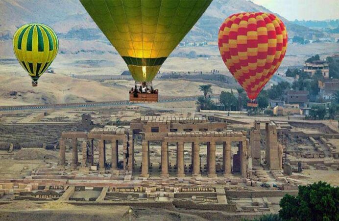 Sunrise Hot Air Balloon with Valley of Kings